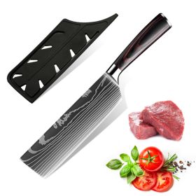 10PCS Japanese Damascus Steel Chef Knife 7CLEAVER KNIFE