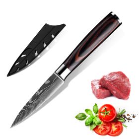 10PCS Japanese Damascus Steel Chef Knife 3.5PARING KNIFE