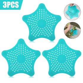 3PCS Silicone Starfish Blue