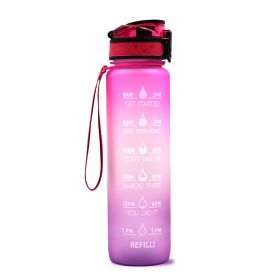 1L Tritan Water Bottle Pink purple gradient