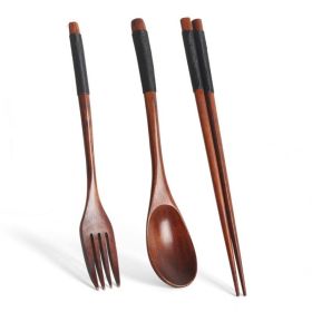 Long Handle Couple Spoon Black-1PCS