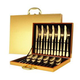 High-end tableware 24 piece set Gold