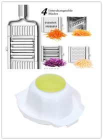 Stainless Steel Grater, Vegetable And Fruit Slicer, Peeler 4pcs set Hand guard