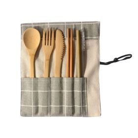 Portable Bamboo Tableware 6-Piece Set H