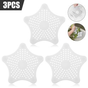 3PCS Silicone Starfish White