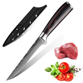 10PCS Japanese Damascus Steel Chef Knife 6BONING KNIFE