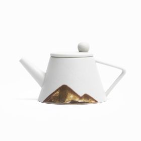 Teapot Ceramic Single Pot White