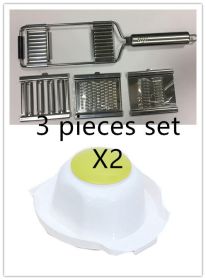 Stainless Steel Grater, Vegetable And Fruit Slicer, Peeler 6 sets tools Hand guard