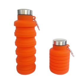 Portable Silicone Folding Cup Orange