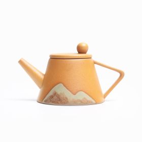 Teapot Ceramic Single Pot Yellow