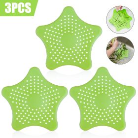 3PCS Silicone Starfish Green