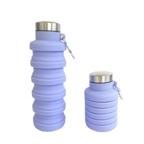 Portable Silicone Folding Cup Purple