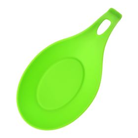 Silicone Spoon Mat Green