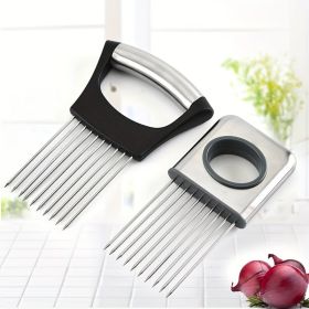 Onion Slicer Holder Black and Silver