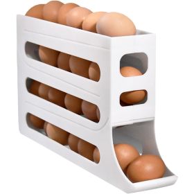 Egg Dispenser, Space-Saving Rolling Eggs Dispenser for Refrigerator Storage