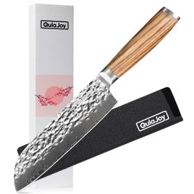 Qulajoy Nakiri Chef Knife 6.5 Inch Santoku