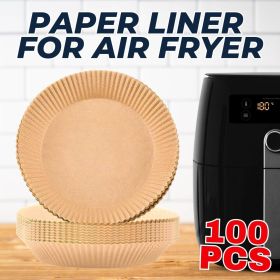 Air Fryer Liners , 100 Pcs Disposable Paper Liner For Roasting Microwave