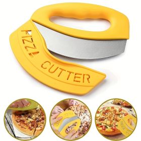 Pizza Knife; Knife; Equipped With Sharp Stainless Steel Blade; Easy To Clean; Is Also A Safe Pizza Slicing Machine; With The Blade Cover