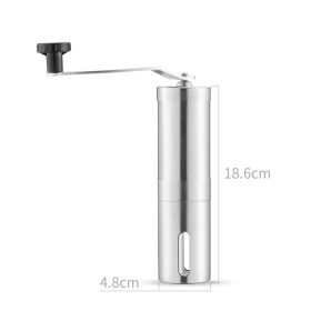 GIANXI Manual Coffee Grinder for French Embossing Machine Hand-held Mini Brushed Stainless Steel Portable Conical