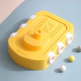 Ice Maker Lattice Cavity Flexible Silicone Ice Ball Maker Yellow