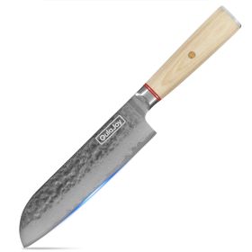 Qulajoy Nakiri Knife 6.9 Inch Santoku Knife
