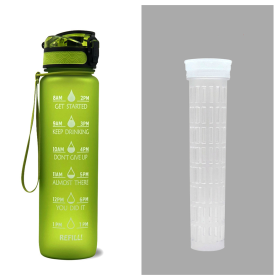 1L Tritan Water Bottle Green set