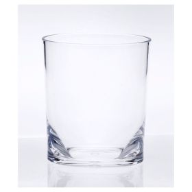 Oval Halo Acrylic Glasses Drinking Set of 4 DOF (12oz), Plastic Drinking Glasses, BPA Free Cocktail Glasses, Drinkware Set, Plastic Water Tumblers (Color: as Pic)