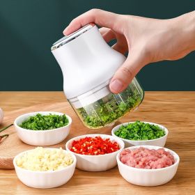 1pc Household Small Electric Garlic Masher; Garlic Chopper; Wireless Vegetable Mincer; Portable Mini Food Processor; Kitchen Gadgets (Color: Pink)