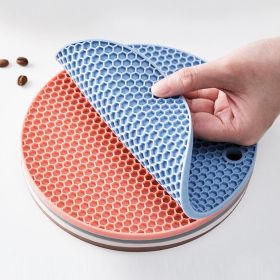1pc/4pcs Random Honeycomb Shaped Mat; 6.7inch; Non-slip Dining Table Mat; Insulated Kitchen Mat (Color: Color Random)